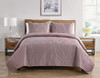 Quilt Set Tahari Modern 3 pcs King Rose Embossed Charmeuse Print