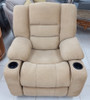 SOFA RECLINER SET 3-2-1 HONEY WITH CUP HOLDER