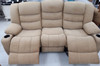 SOFA RECLINER SET 3-2-1 HONEY WITH CUP HOLDER