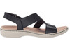 Footwear Clarks Women's Leisa Joy Navy Leather/Textile Combo