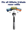 Gift Set Men Gillette Fusion Proglide 4 Fusion Blade Refills,1 Razor Handle & Shaving Cream