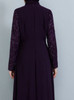 Dress Tavin Plus Size Plum lace bodice, sleeve
