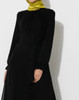 Dress Ziwoman Black with waistband
