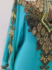 Gown Beaded Green gold beads