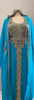 Gown Beaded Jade  embellished hood with gold bead and band