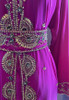 Gown Beaded Pink with gold stones and band