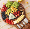 Charcuterie Board Meat Platter With Knife Set & Marble Plate