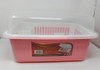 DISH RACK 1 LAYER WITH COVER PLASTIC 6203 BOUTIQUE CUPBOARD MEDIUM