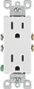 POINT DUPLEX OUTLET LEVITON DECORA 15A WHITE 5325-WMP