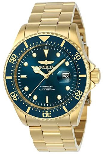 Watch Invicta Pro Diver 43mm Gold Tone Stainless Steel Quartz