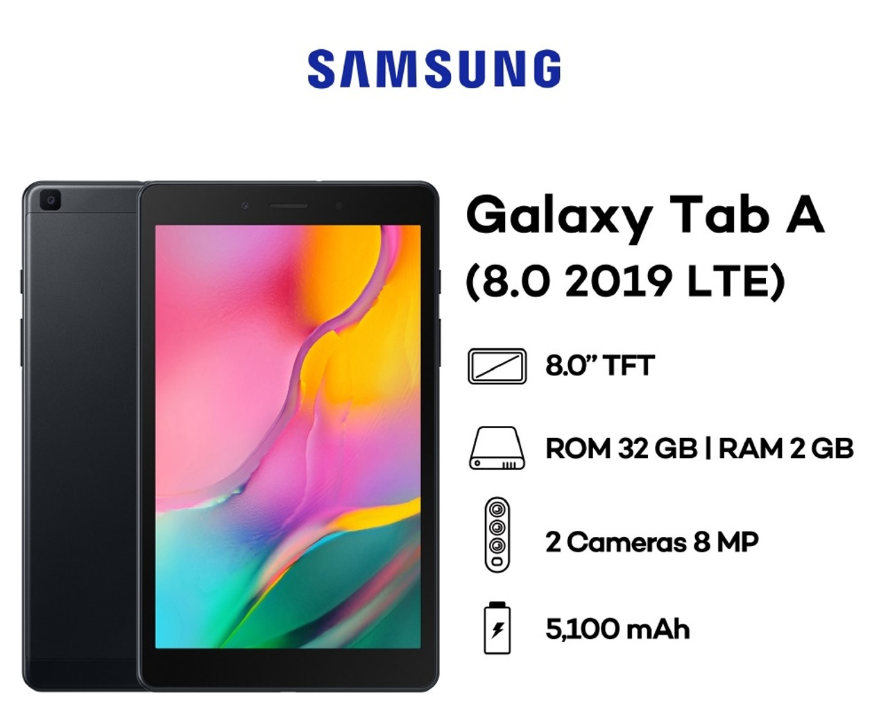 Tablette Samsung Galaxy Tab A Mini T295 - Smartphone 8'' 32Go 8MP