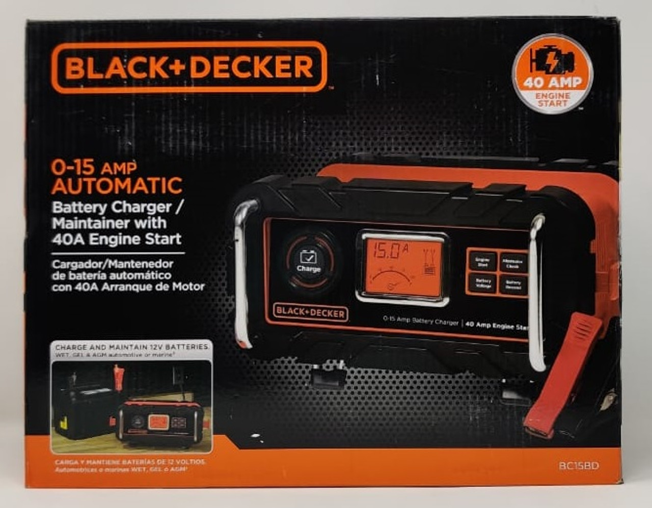 BATTERY CHARGER BLACK DECKER BC15BD 15AMP 12V A. Ally Sons