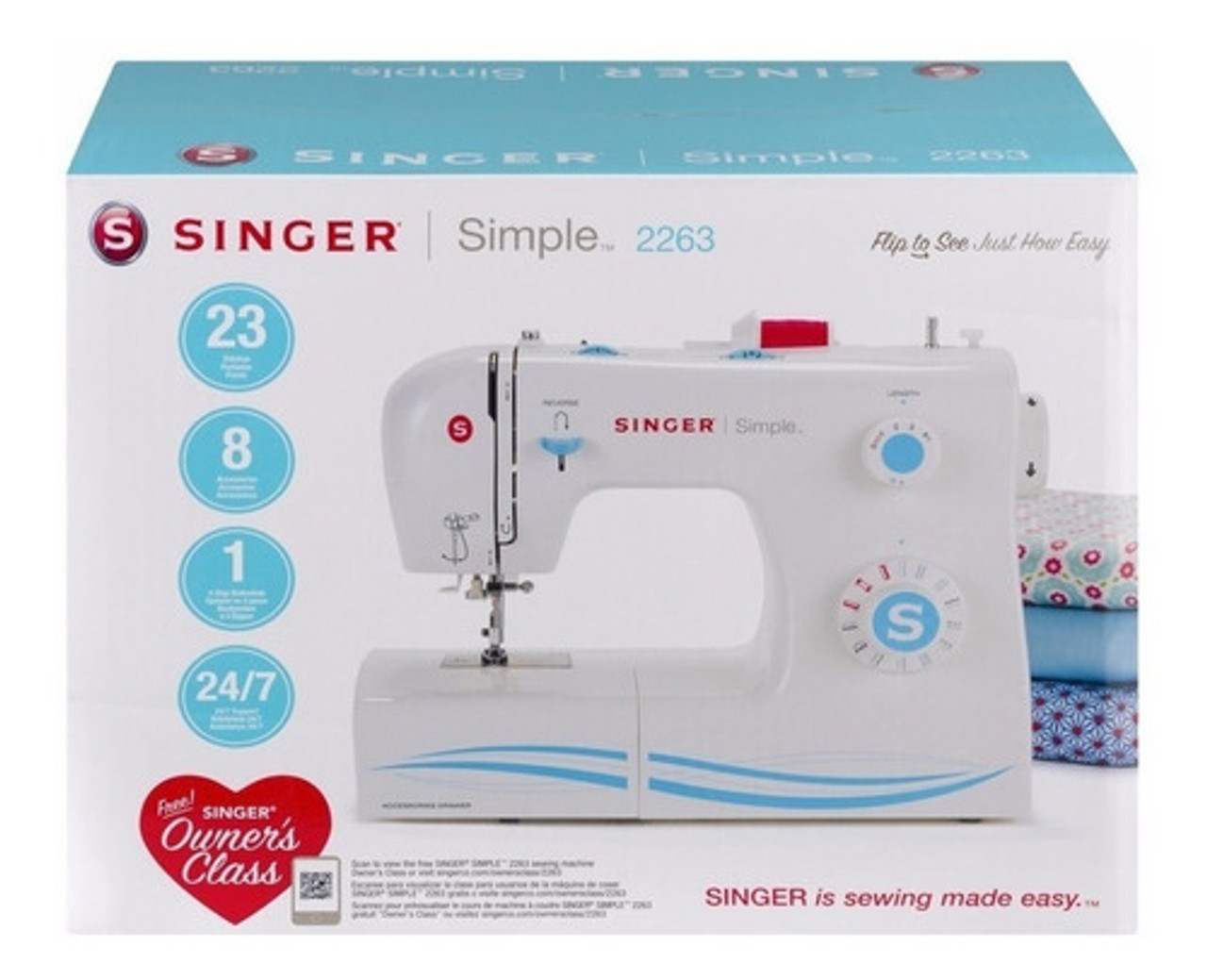 Sold at Auction: Singer Simple 2263 Electric Sewing Machine