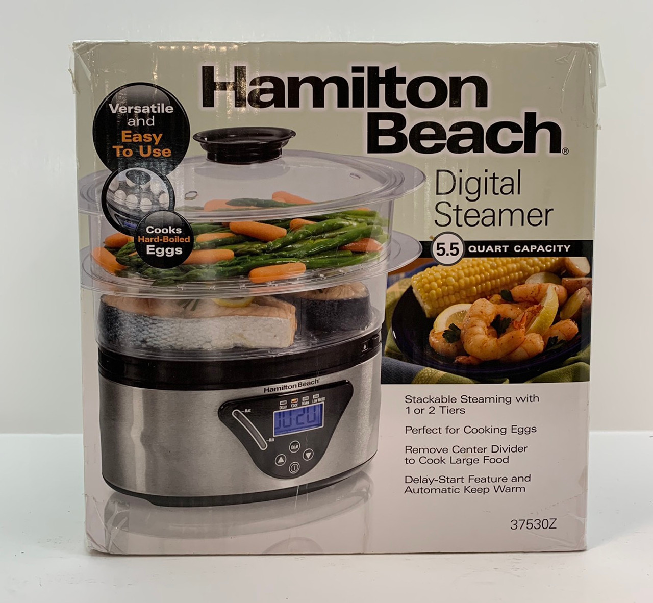 Hamilton Beach Digital Food Seamer - 5.5-Quart - 37530Z