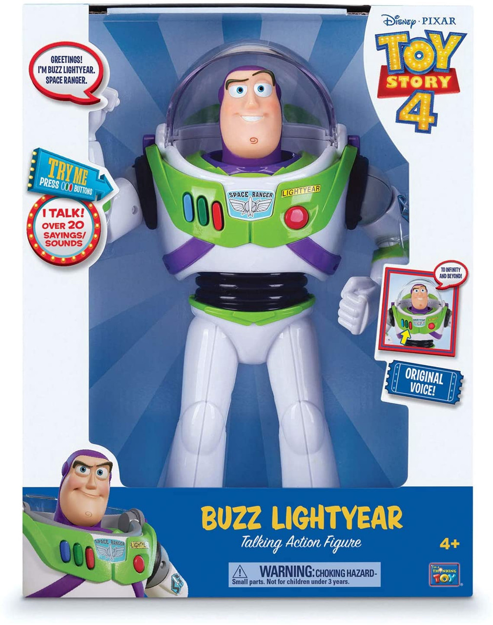 Toy Disney Pixar Toy Story Buzz Lightyear 12 inches Talking