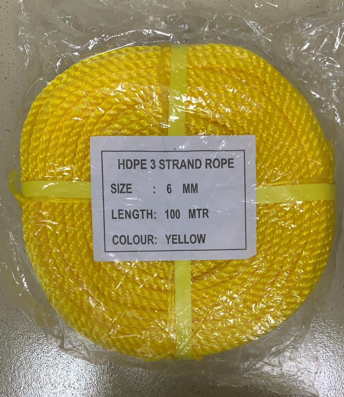 ROPE 6MM X 100 MTR ROLL HDPE (4LBS) - A. Ally & Sons