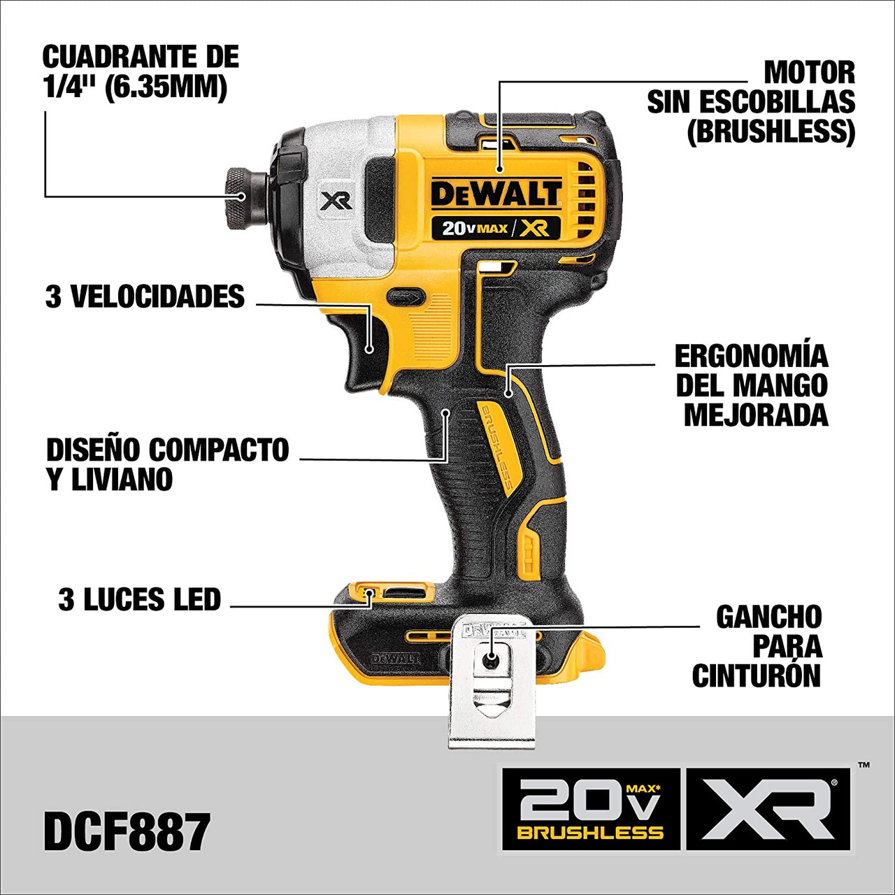 DRILL GUN DEWALT DCK287D1M1 20V MAX XR 2PCS LITHIUM ION A. Ally  Sons