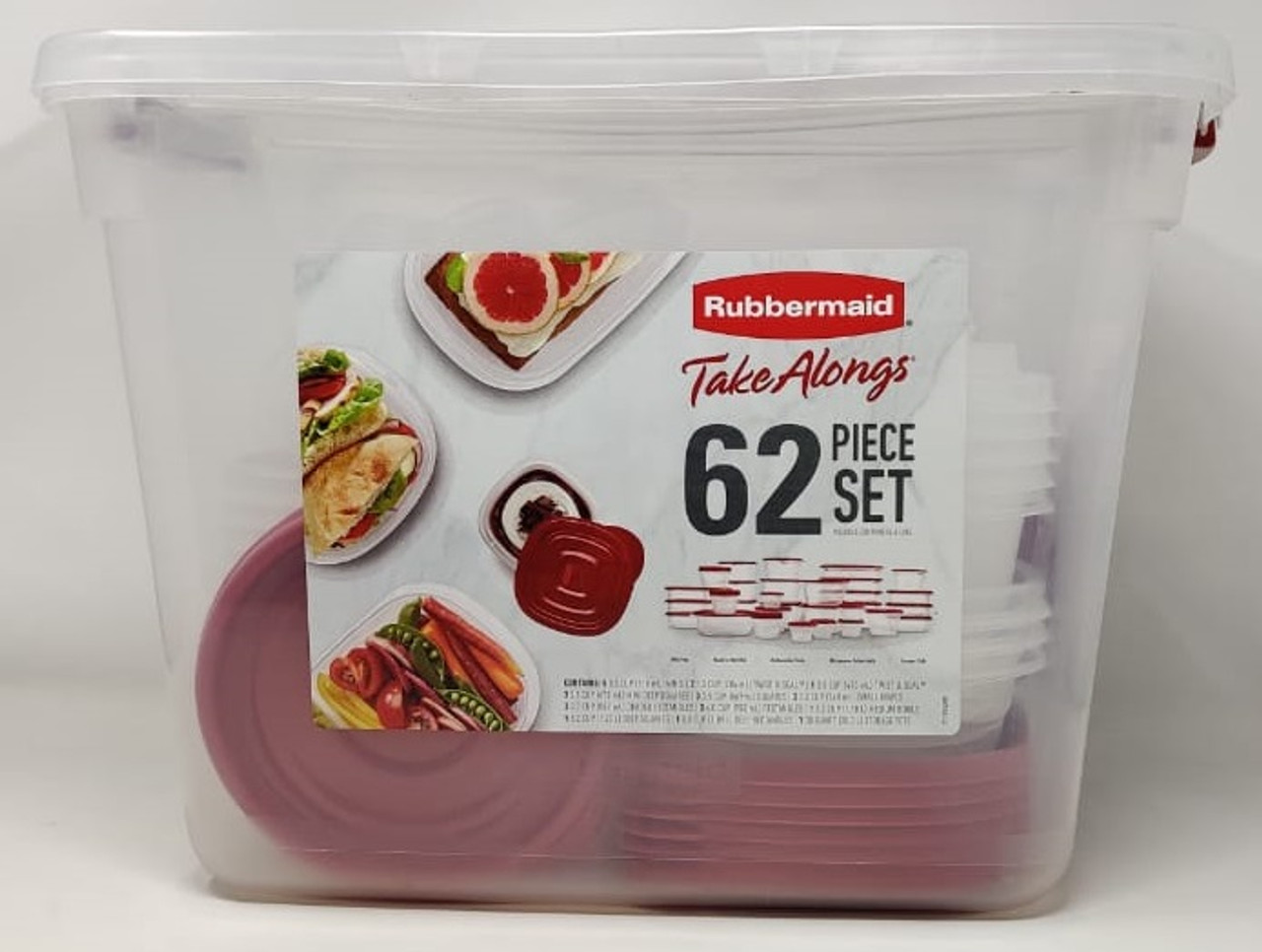 Rubbermaid 62-Piece TakeAlongs Food Storage Set