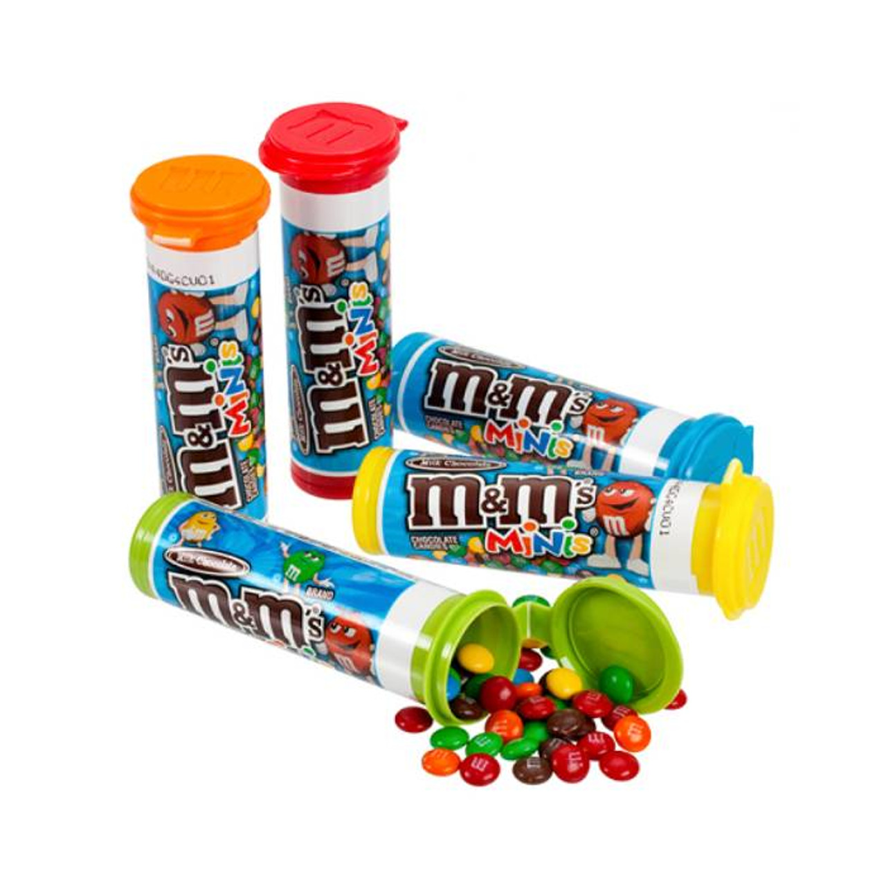 1.08 oz M&M's® Milk Chocolate Mini's Tube Labels