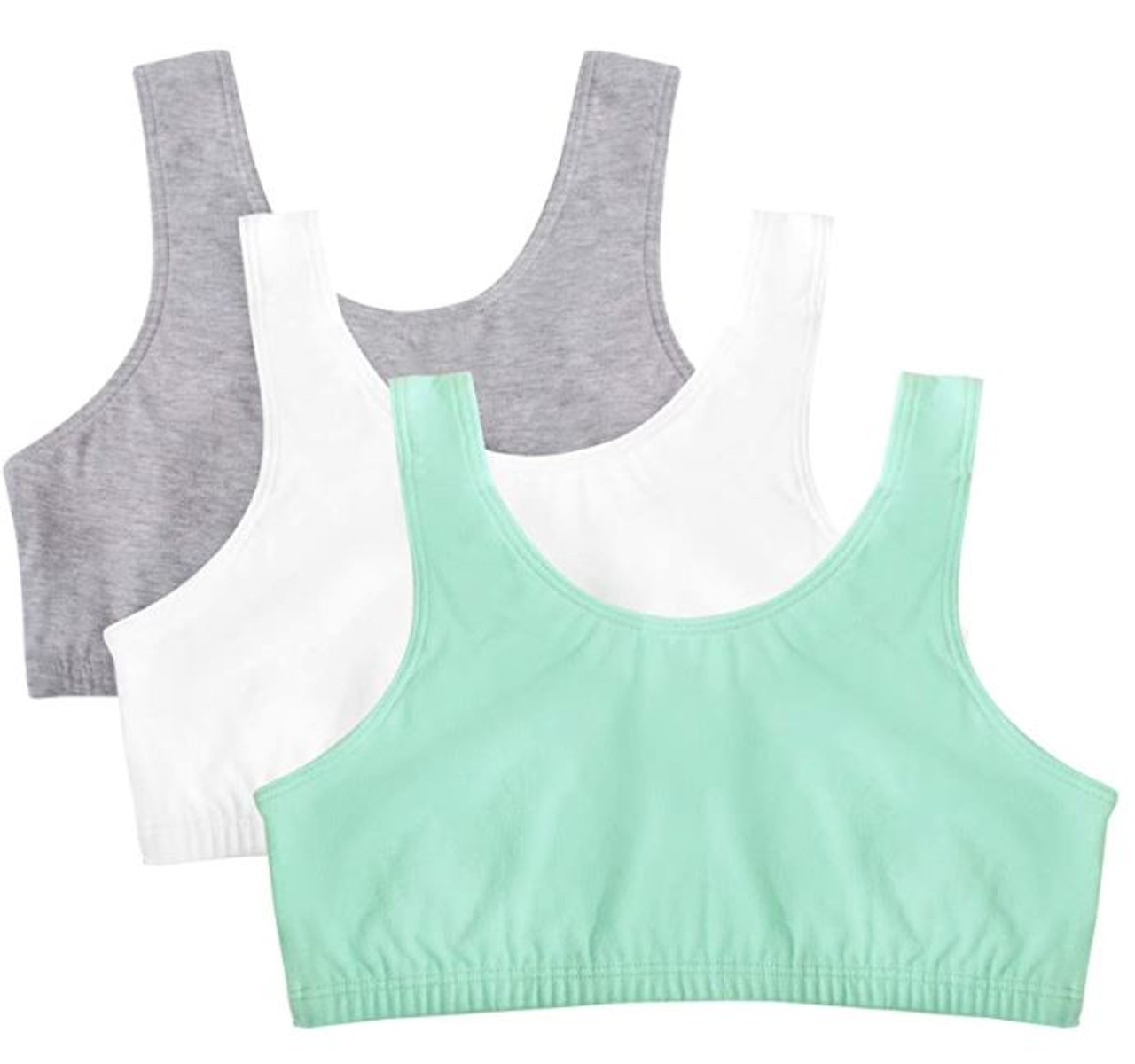 Fruit of the Loom Girls Cotton Built-up Sport Bra : : Clothing,  Shoes & Accessories