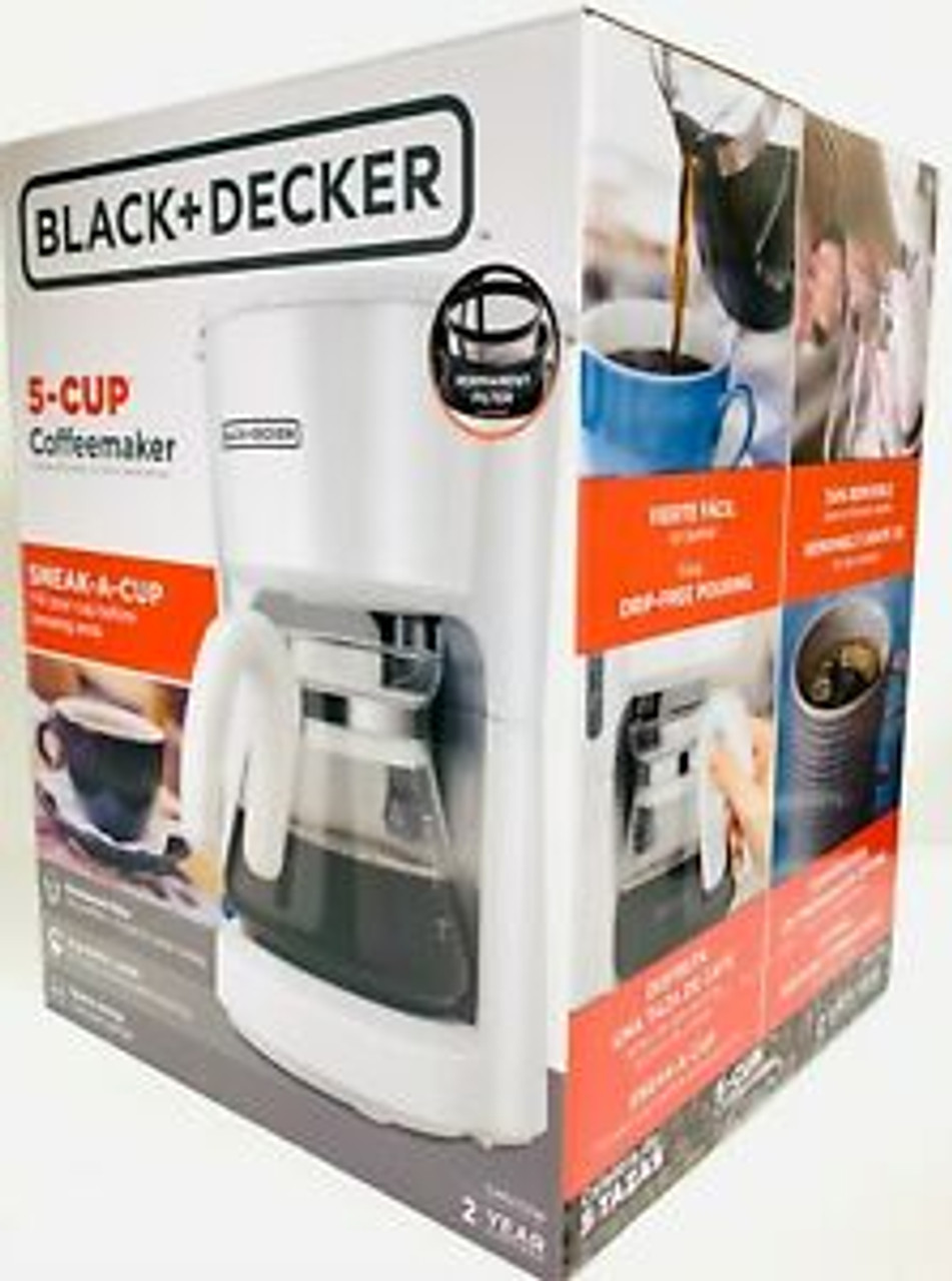 COFFEE MAKER BLACK DECKER CM0701W 5 CUPS WHITE A. Ally Sons