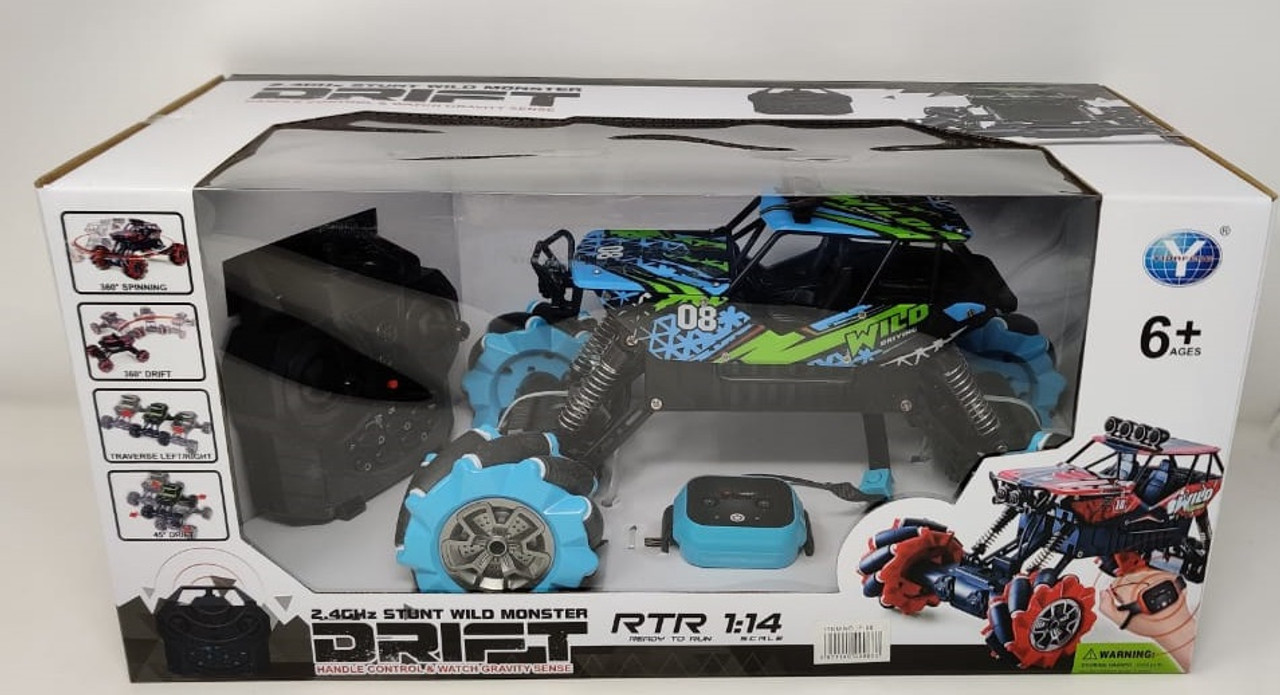 RC Auto 4CH Stunt Drift Auto Monster Fernbedienung Buggy Rolle