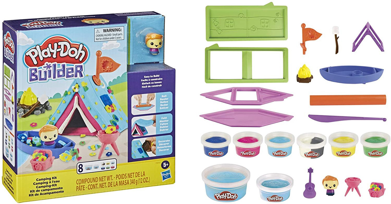 Toy Play-Doh Builder Camping Kit Ally Sons