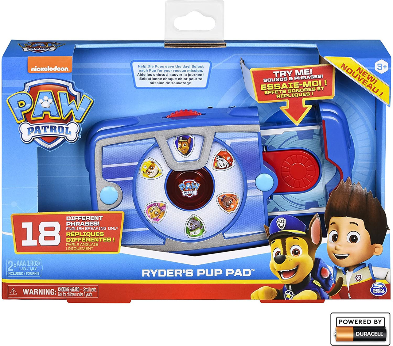 Toy Nickelodeon Paw Patrol Ryder's Interactive Pup Pad with 18