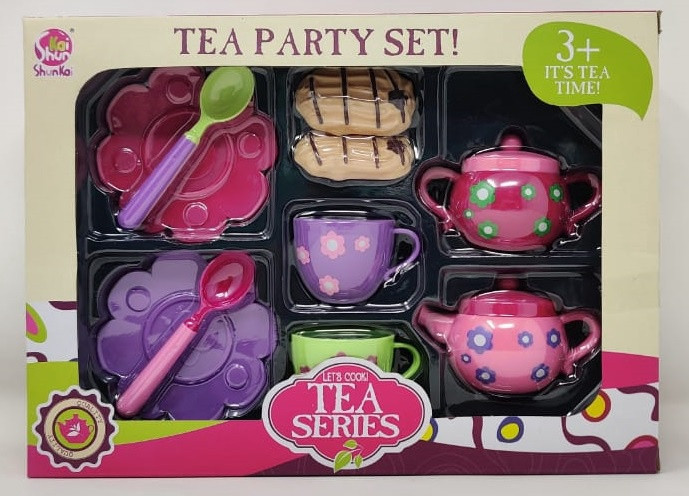 Toy Tea Party Set It's Tea Time! Shun Kai F-196 - A. Ally & Sons