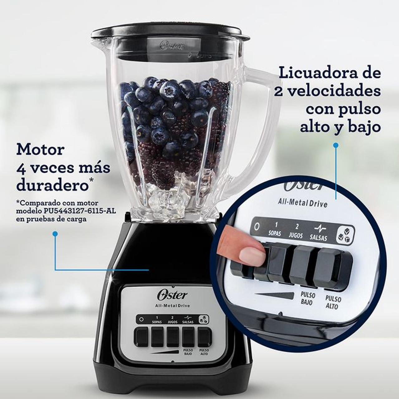 Oster 2 Speeds Blender Rotary Dial + Pulse BLSTKAG - ATBIZ