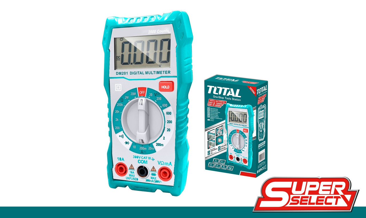 MULTIMETER TOTAL TMT460012 DIGITAL CATIII 600V - A. Ally & Sons
