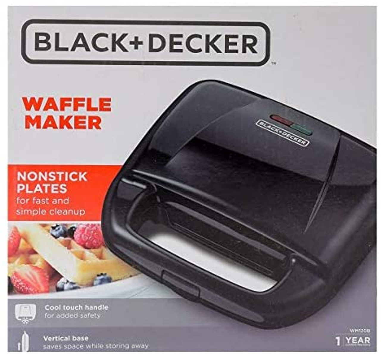 WAFFLE MAKER BLACK & DECKER WM120B - A. Ally & Sons