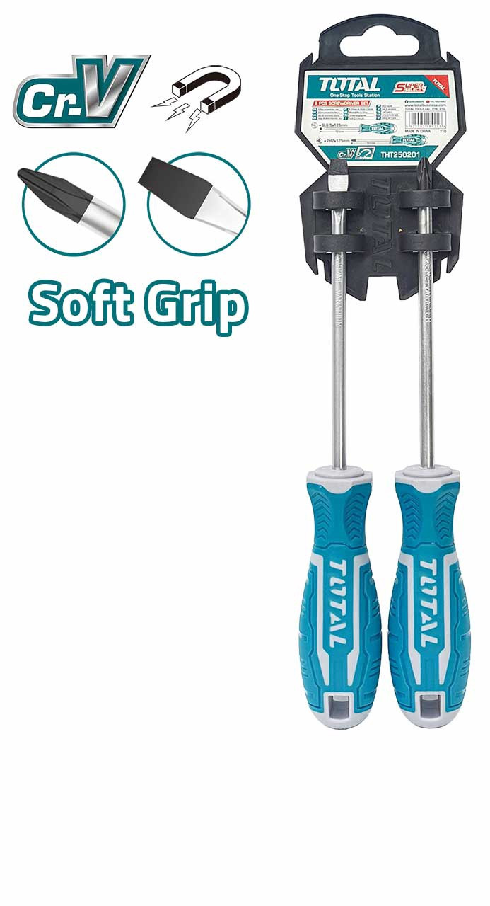SCREWDRIVER SET 2PCS TOTAL THT250201 - A. Ally & Sons