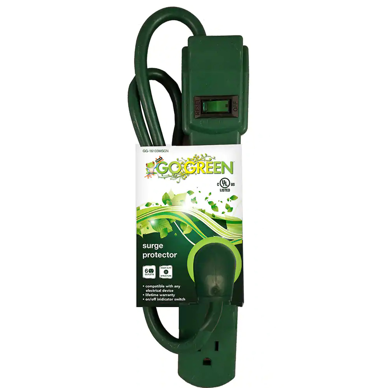 SURGE PROTECTOR GO GREEN GG-16103MSGN GREEN A. Ally  Sons