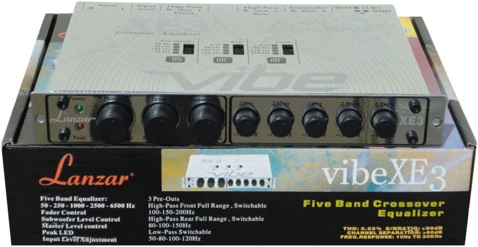 1 LANZAR VIBEX6 crossover equalizzatore a 3 vie regolatore remoto sub incluso 1 LANZAR VIBEX6 crossover equalizzatore a 3 vie regolatore remoto sub incluso