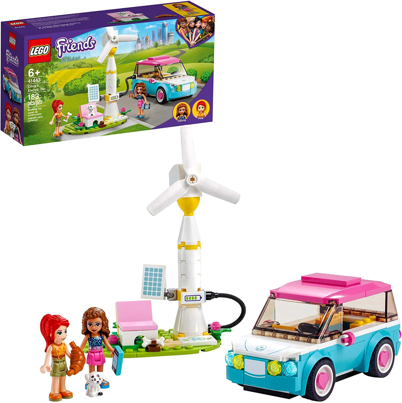 Toy LEGO Friends Olivia's Electric Car Building Kit 41443 A