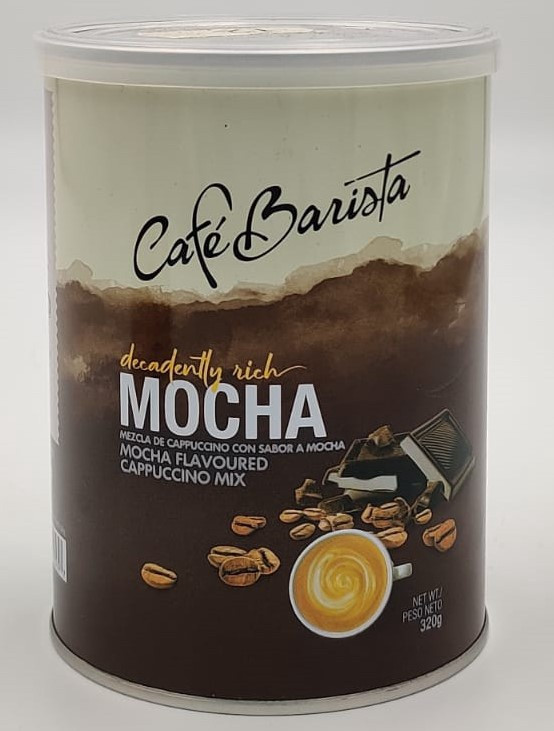 CAFE BARISTA MOCHA TIN FLAVOURED CAPPUCCINO MIX 320g - A. Ally & Sons