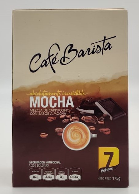 CAFE BARISTA MOCHA BOX FLAVOURED CAPPUCCINO MIX 7PACKS 175g - A
