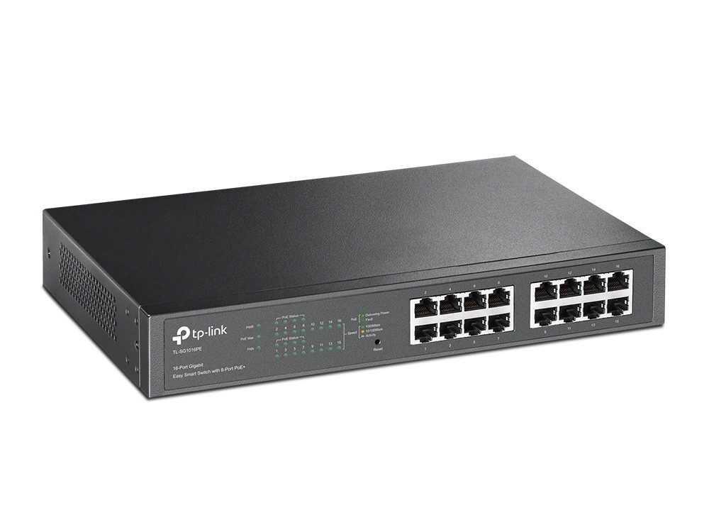 COMPUTER HUB SWITCH 16 PORT GIGABIT TL-SG1016PE TP-LINK - A. Ally