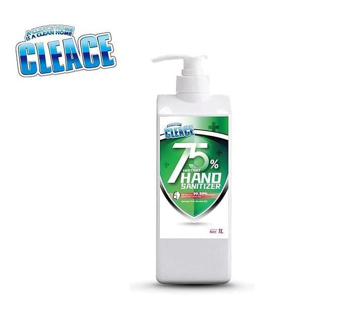 HAND SANITIZER GEL CLEACE 1L 75% ALCOHOL Ally Sons - Main Image