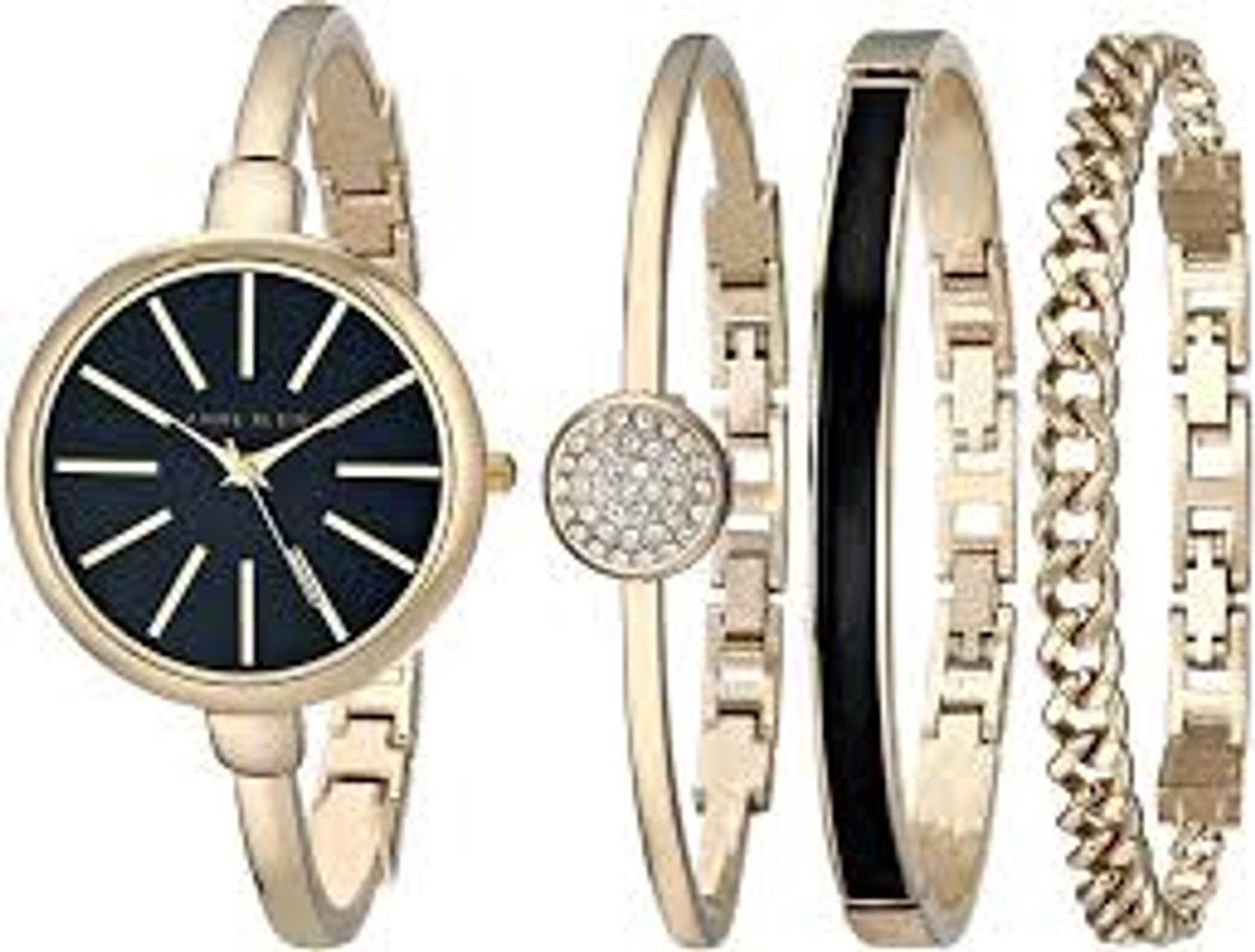 Watch Set Women Anne Klein AK/1470 Swarovski Crystal