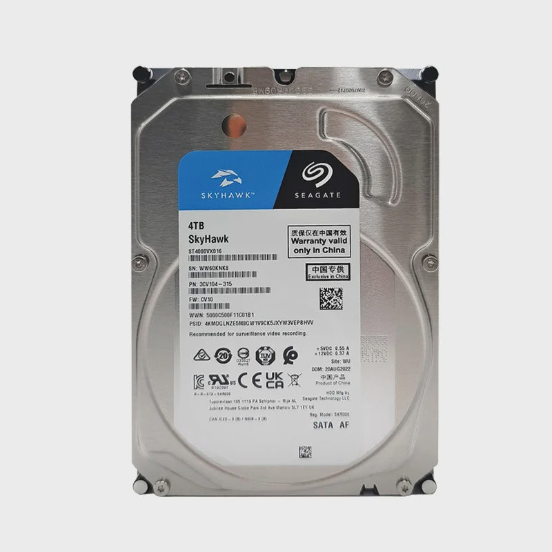 COMPUTER HARD DRIVE SATA 4TB SEAGATE SKYHAWK SURVEILLANCE ST4000VX