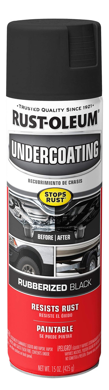 Rust-Oleum Black Undercoating Spray – 15oz Cans (12-Pack) – 248657 – Protects Against Rust & Road Damage