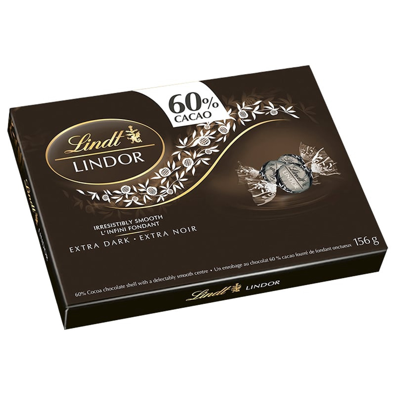 Lindt Lindor Extra Dark 60 Cacao Chocolate Box 156g A Ally And Sons 8008