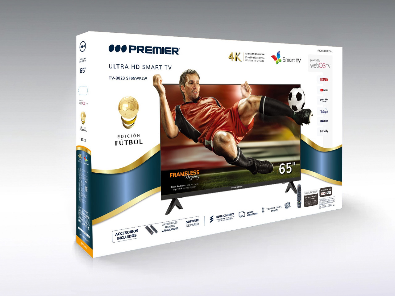 Productos Premier  Tv 65” uhd smart c/ dvb-t2, dolby, android 11.0