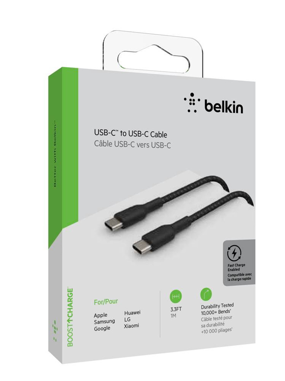 Câble BOOST↑Charge Pro Flex USB-C vers USB-C (1 m) - Noir - Apple (FR)