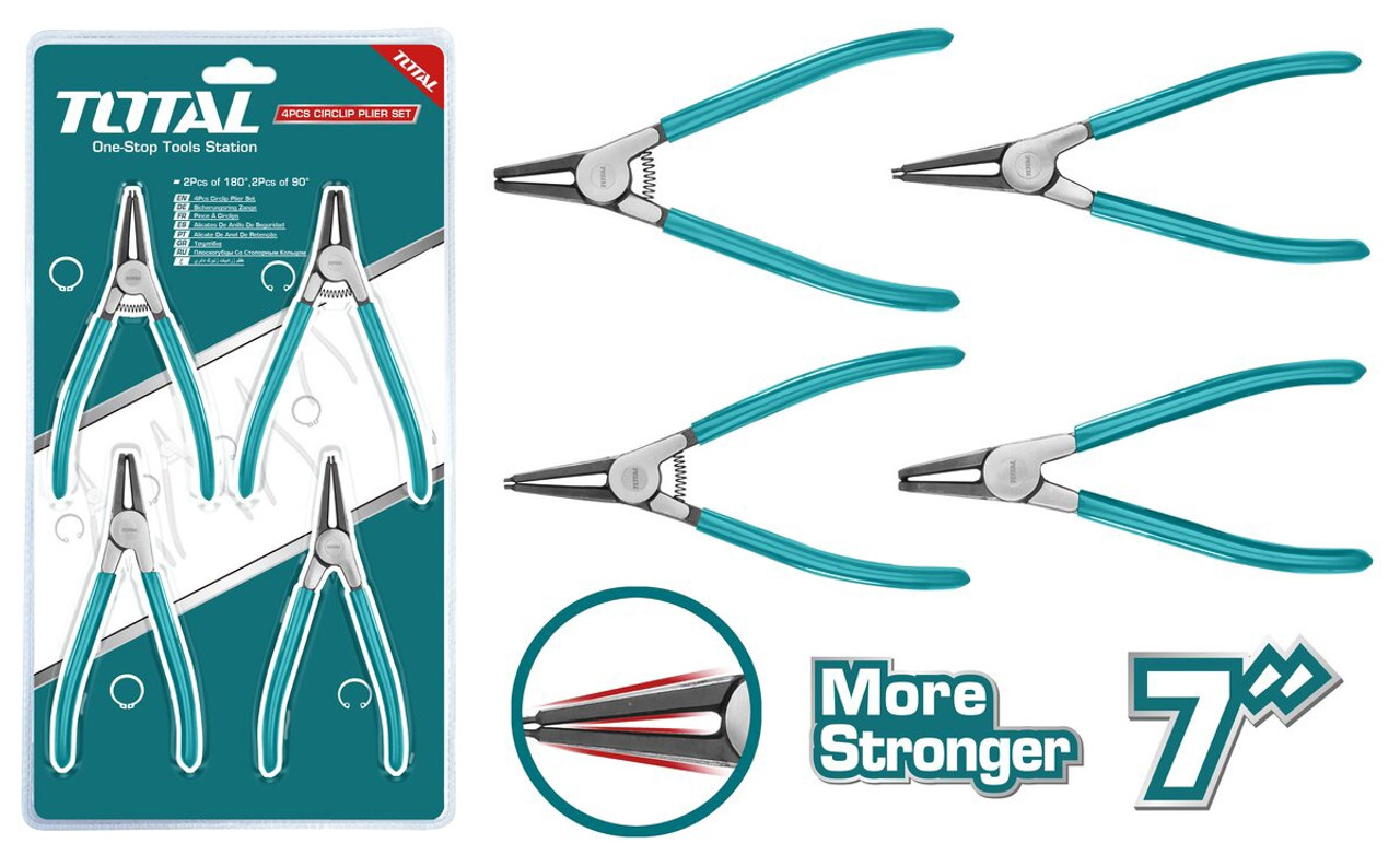 TOTAL 4PCS CIRCLIP PLIER SET (THT114041)