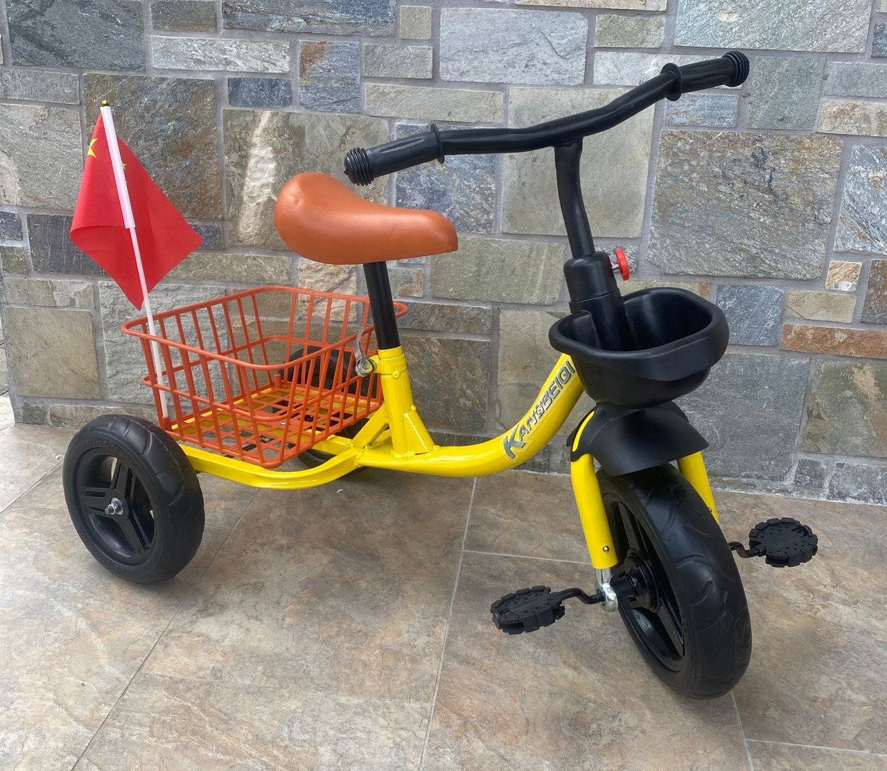 TRICYCLE WHEEL 125-1 WITH REAR BASKET KANGBEIQI Ally Sons
