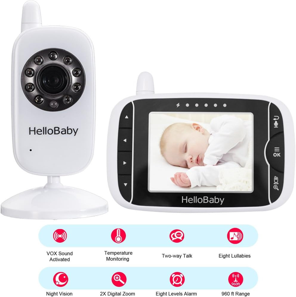 BABY VIDEO MONITOR HELLOBABY HB32 TFT LCD Ally Sons