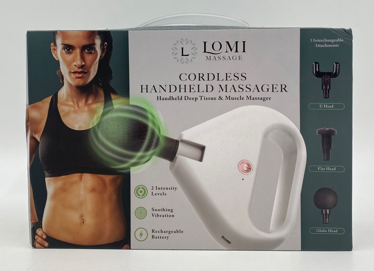 MASSAGER LOMI CORDLESS HANDHELD LOMM1108WH - A. Ally & Sons
